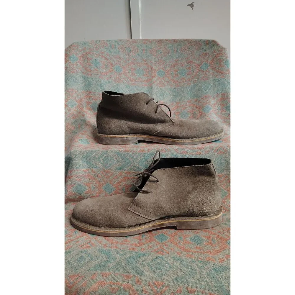Nordstrom The Rail‎ Men's Leather Size 10 Brown Chukka Boots